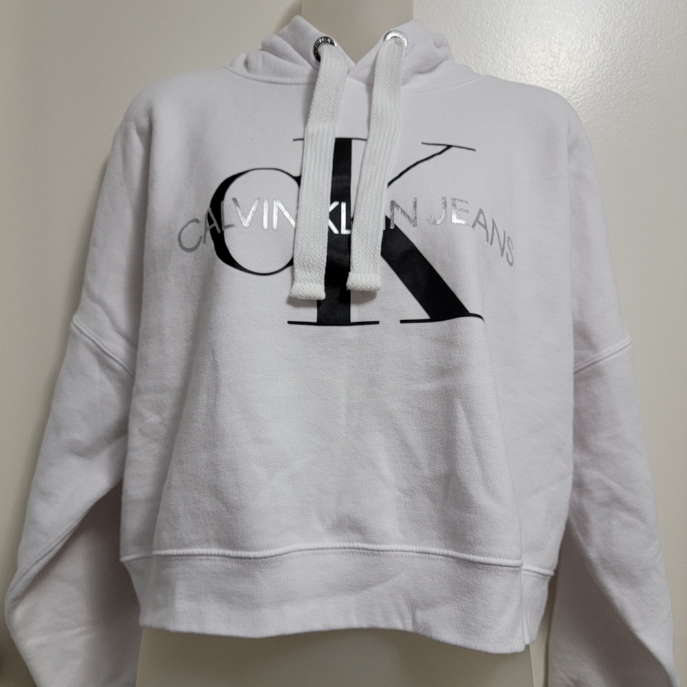 Calvin Klein Monogram Logo Drawstring Hoodie! - image 1